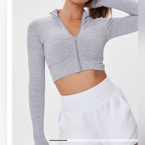 NWT Forever 21 -Active Zip Up Cropped Jacket